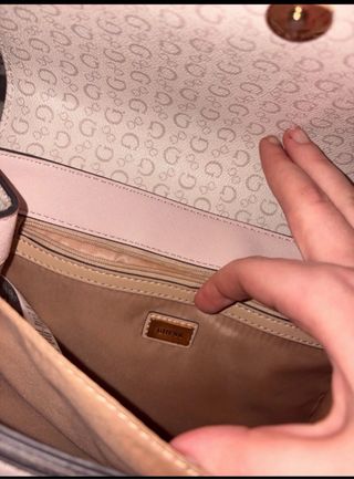 Bolso Guess Beige y Rosa