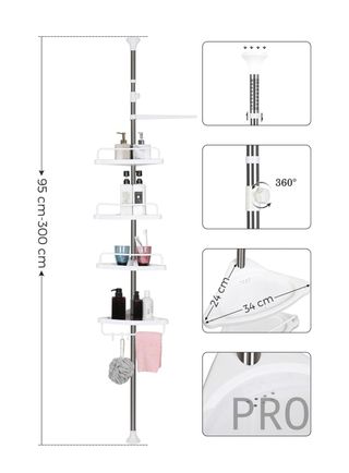 Estante de Baño Ajustable SONGMICS