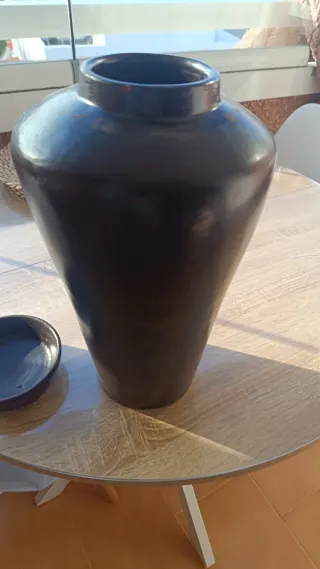 Jarrón Decorativo Chino Negro