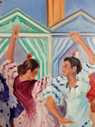 Gran Óleo Feria de Sevilla C. Alcántara López