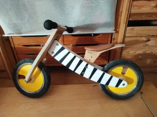 Bicicleta madera sin pedales 2-3 años