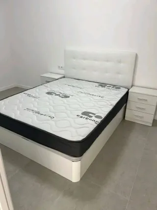 Canapé abatible madera y tapizado