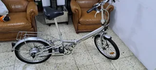 Bicicleta Eléctrica Plegable Plata