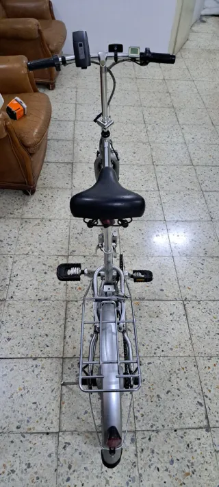 Bicicleta Eléctrica Plegable Plata