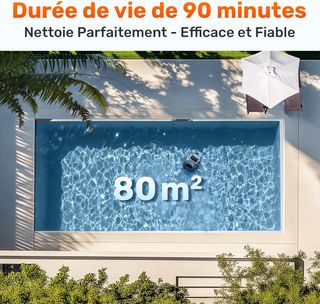 NUEVO - Robot Limpiafondos Inalámbrico 80m2