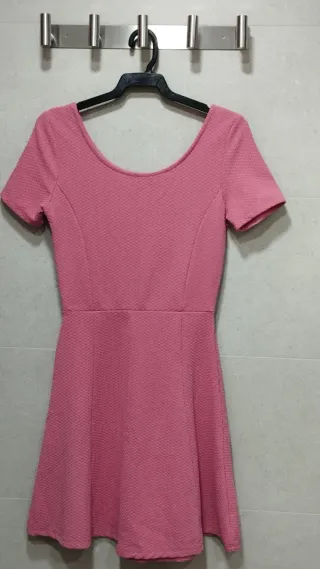 Vestido llamativo rosa Talla S