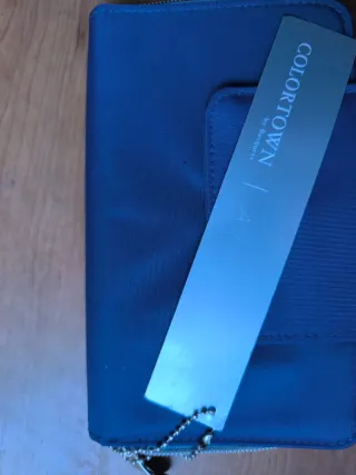 Cartera Busquets azul sin estrenar con etiqueta