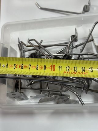 Ganchos para panel expositor de lamas