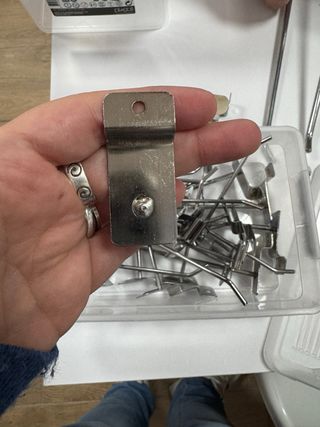 Ganchos para panel expositor de lamas