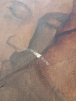 Pintura modernista sobre tabla sin firma