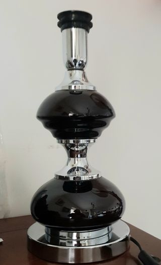 Lampada Anni 70 ceramica e Metallo