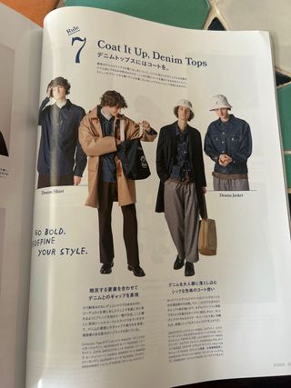 Revista mens Fudge Japonesa moda
