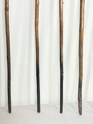 extraordinario lote de ruecas de mano antiguas