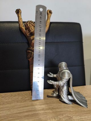 Figura Templario y Crucifijo Bronce