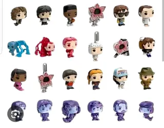 Lote 8 Funkos Stranger Things Kinder Joy