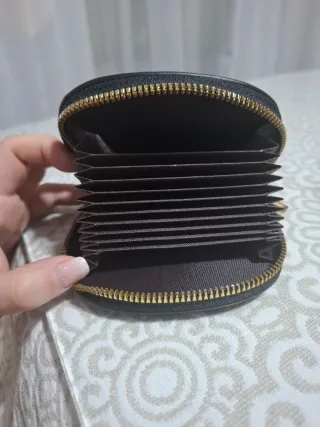 Monedero tarjetero negro