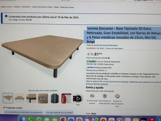 Somnia Descanso Base Tapizada 3D Reforzada