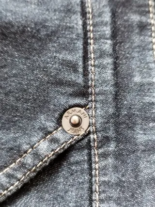 Gonna jeans Armani Jeans blu con tasca