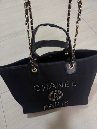 Borsa Tote Chanel Nera con Catena
