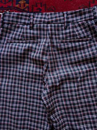 Pantalón recto Miu Miu cuadros