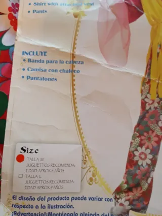 Disfraz niña hippie flores