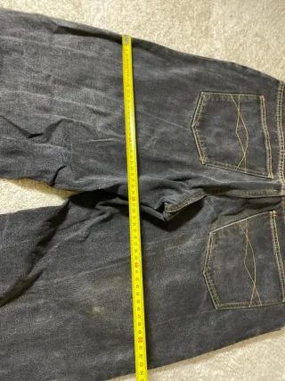 Jeans vintage grises rectos retro