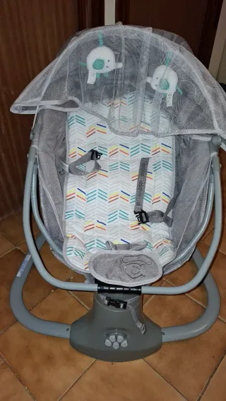 Hamaca para bebé con dosel y peluches