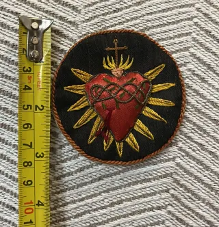 Parche Bordado Sagrado Corazón