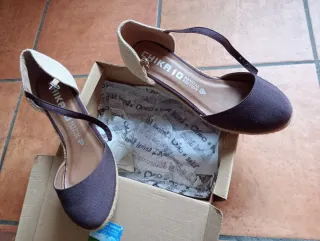 Zapatos Chika10 Mujer Beige y Marrón