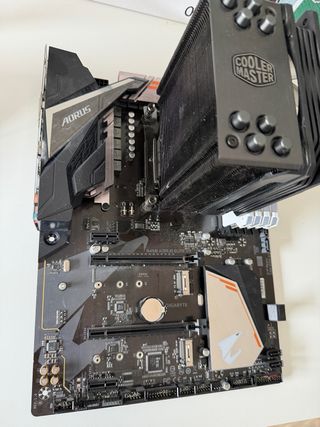 Pc procesador, placa base, ram y ventilador de cpu