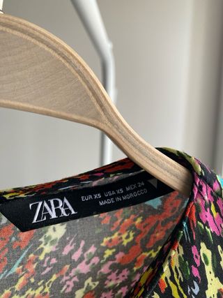 Vestido corto Zara estampado