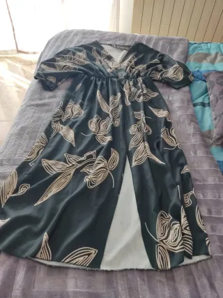 Vestido ITALY MODA verde estampado