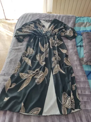 Vestido ITALY MODA verde estampado