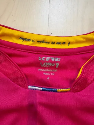 Camiseta UD Las Palmas Acerbis Rosa y Amarilla