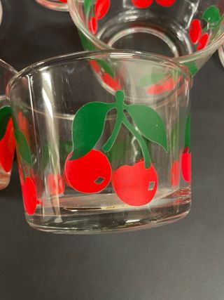 Ciotola Vetro Frutta Albicocche Ciliegie