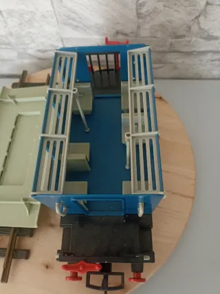 Playmobil 4100 Vagón Azul completo todo original