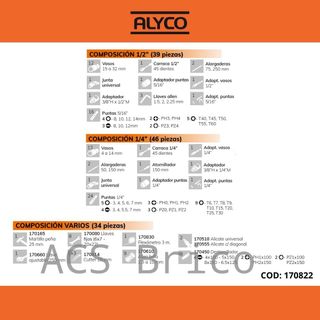 Maletín Herramientas 120 Piezas Alyco 170822