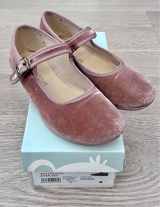 Merceditas terciopelo niña Pisamonas