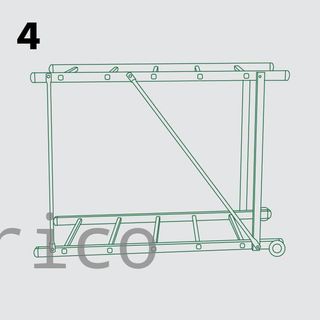 Andamio Clásico 5+5 Peldaños - 3 Metros