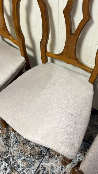 Juego de 6 sillas de comedor de madera
