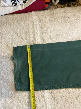 Tela Genova Jeans Verdes Rectos Vintage