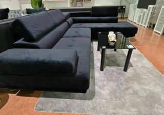 Sofá Rinconera Negro 254cm