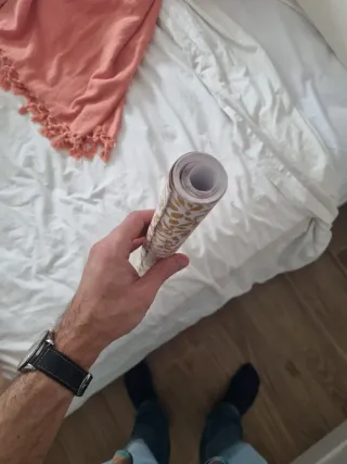 Papel pintado hojas doradas