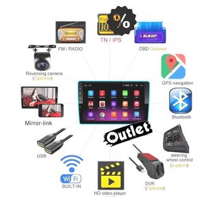 EV RADIO 9" GPS ANDROID 13 QUAD CORE 64GB ROM M010002L1