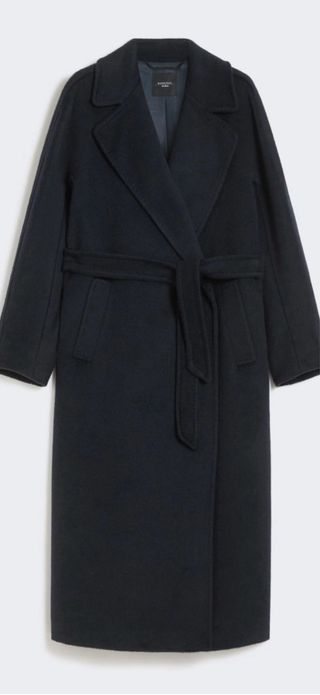 Max Mara Weekend Abrigo Lana Negro