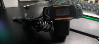 Webcam 1080p Negra y Marrón