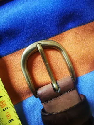 Cinturón de piel trenzado