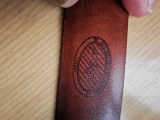 Cinturón de piel trenzado