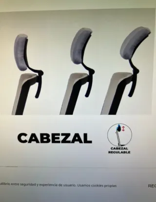 Silla de escritorio ergonómica gris