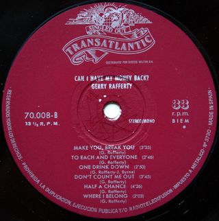Gerry Rafferty - Can I Have My Money Back?
